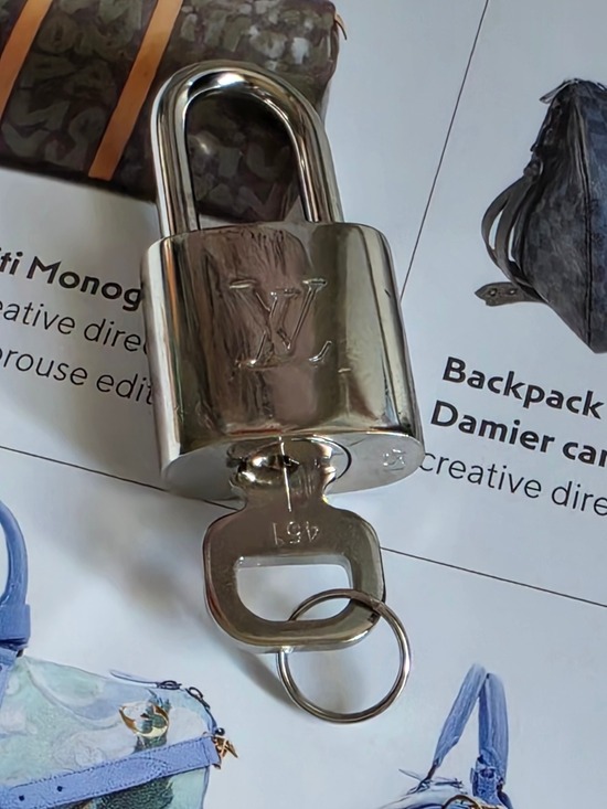 Louis Vuitton Handbags - Louis Vuitton Silver Padlock with Key #451